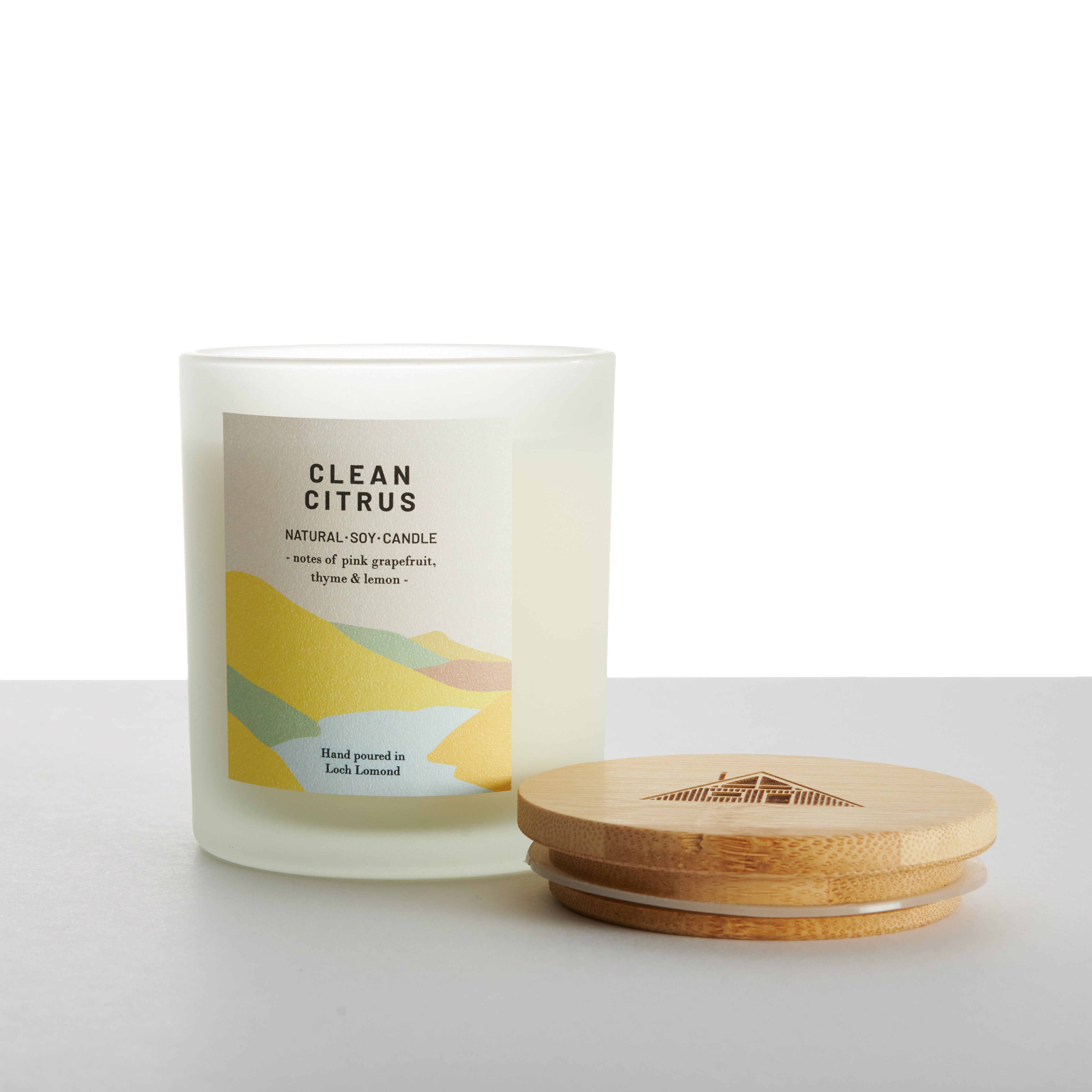Clean Citrus - 450g - Organic & Vegan Scented Candles | Ocoee House