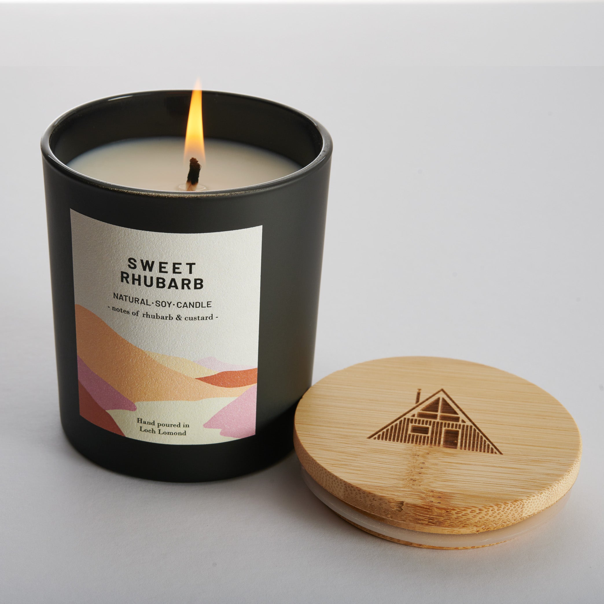 Sweet Rhubarb - 450g - Organic & Vegan Scented Candles | Ocoee House
