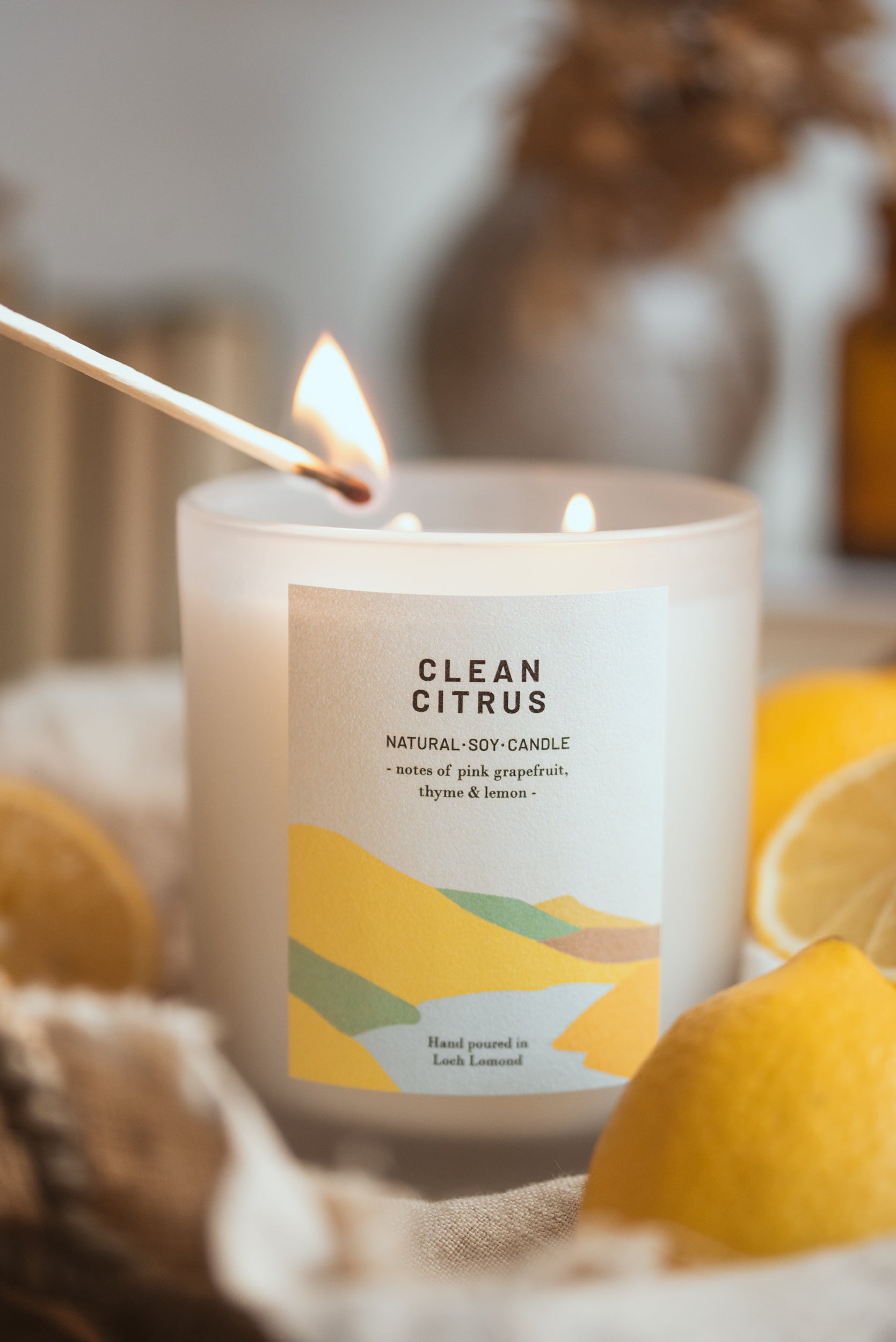 Clean Citrus - 760g - Organic & Vegan Scented Candles | Ocoee House
