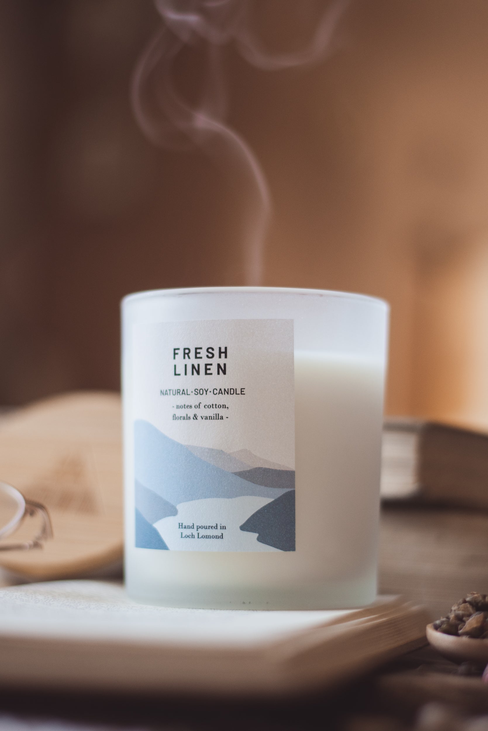 Fresh Linen - 450g - Organic & Vegan Scented Candles | Ocoee House