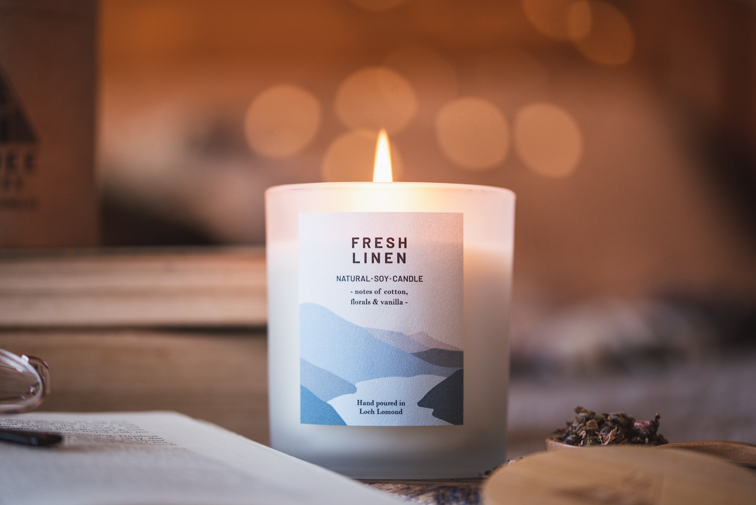 Fresh Linen - 450g - Organic & Vegan Scented Candles | Ocoee House