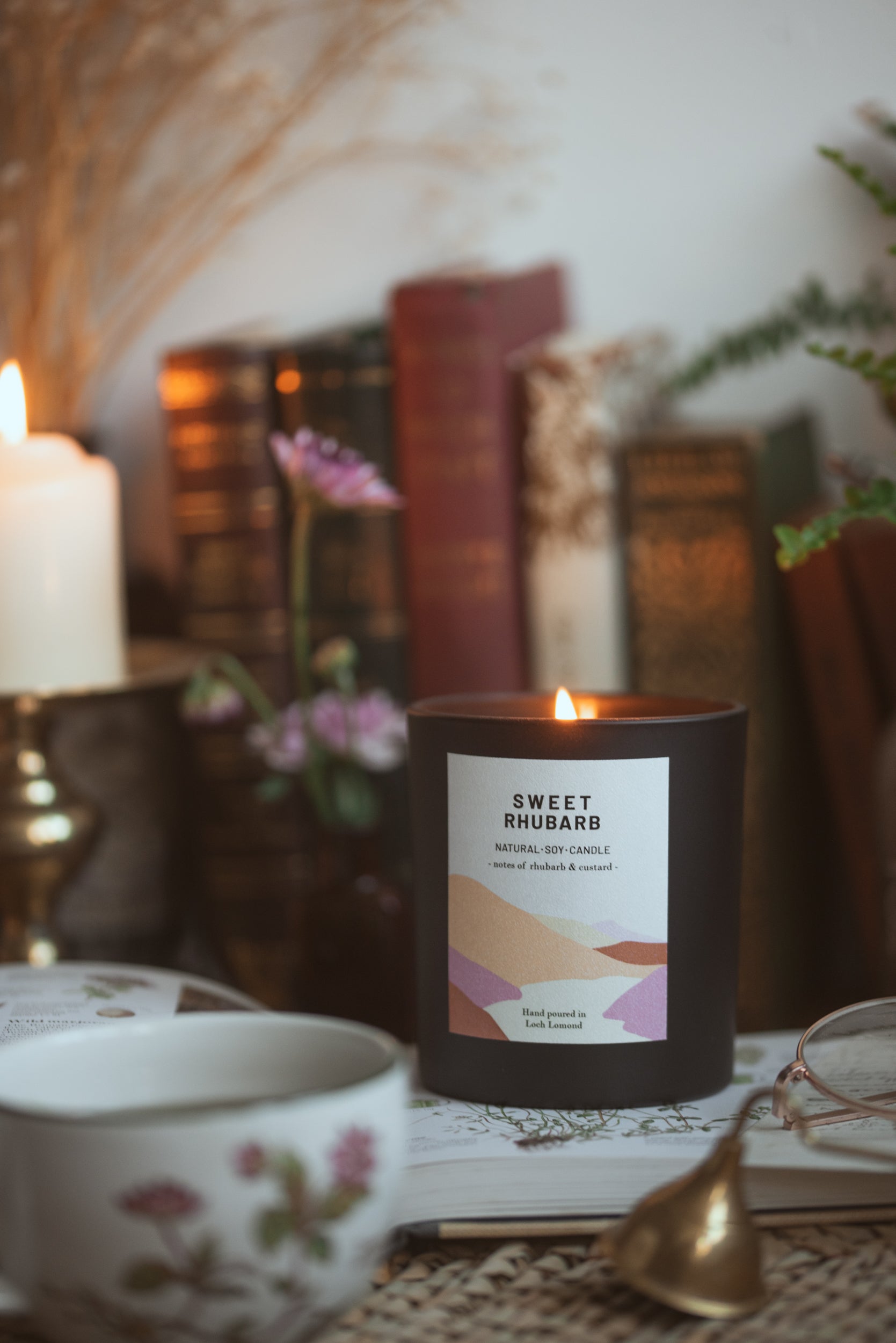 Sweet Rhubarb - 450g - Organic & Vegan Scented Candles | Ocoee House
