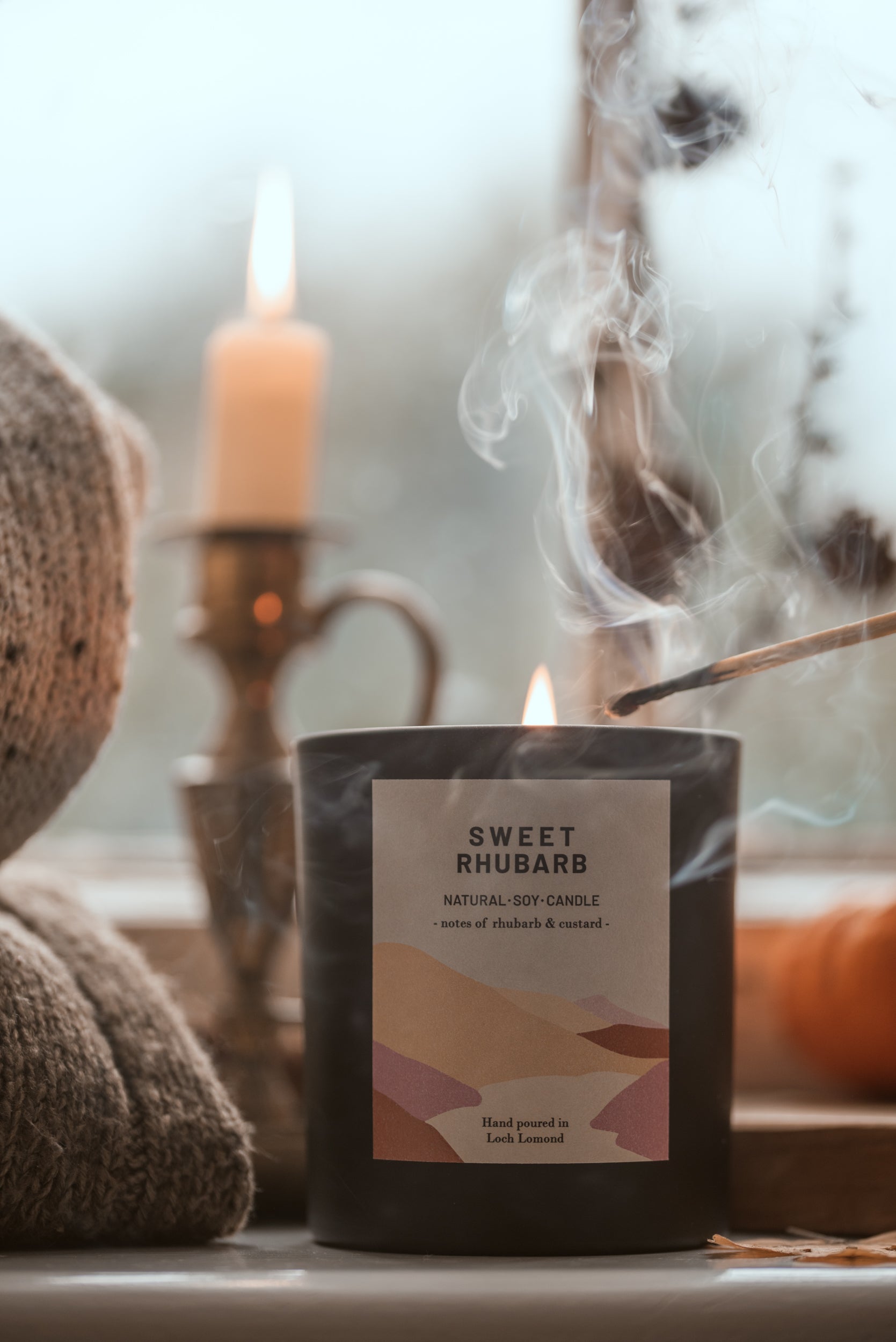 Sweet Rhubarb - 450g - Organic & Vegan Scented Candles | Ocoee House