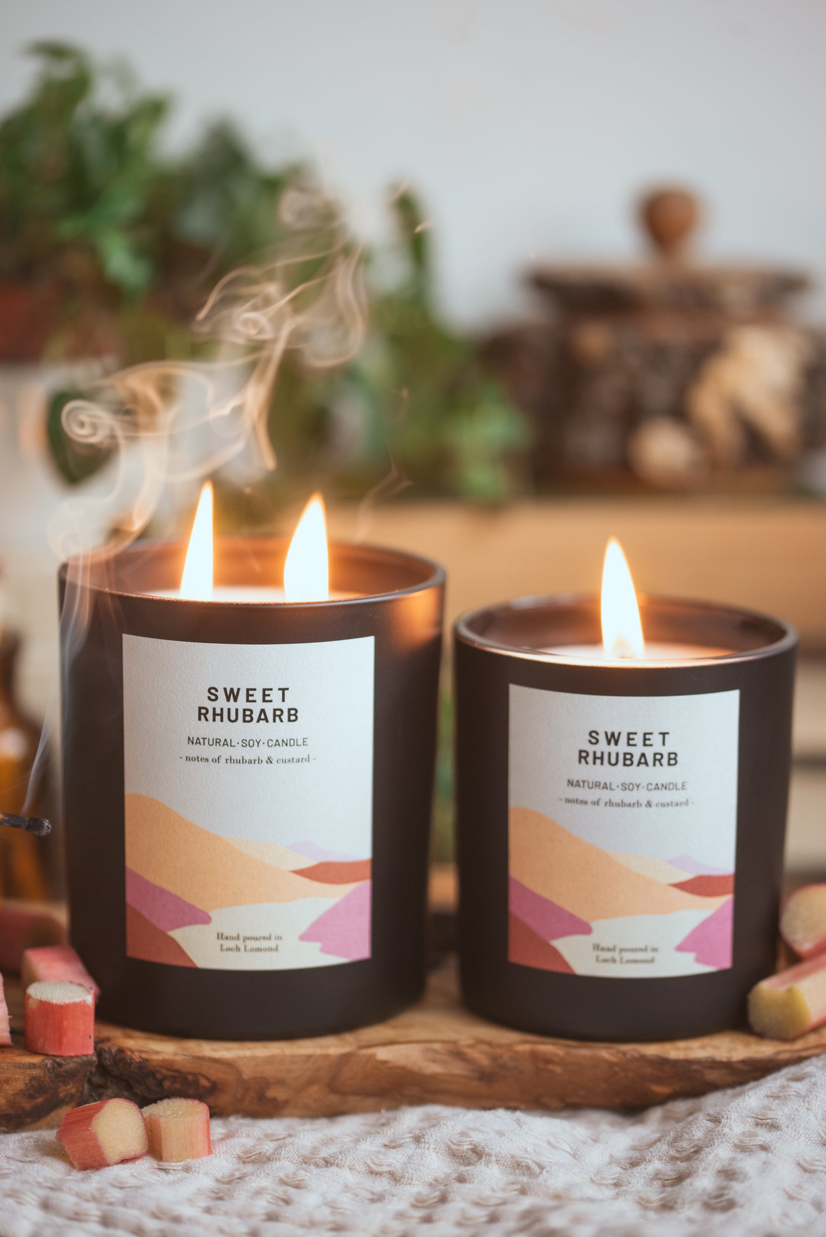 Sweet Rhubarb - 760g - Organic & Vegan Scented Candles | Ocoee House