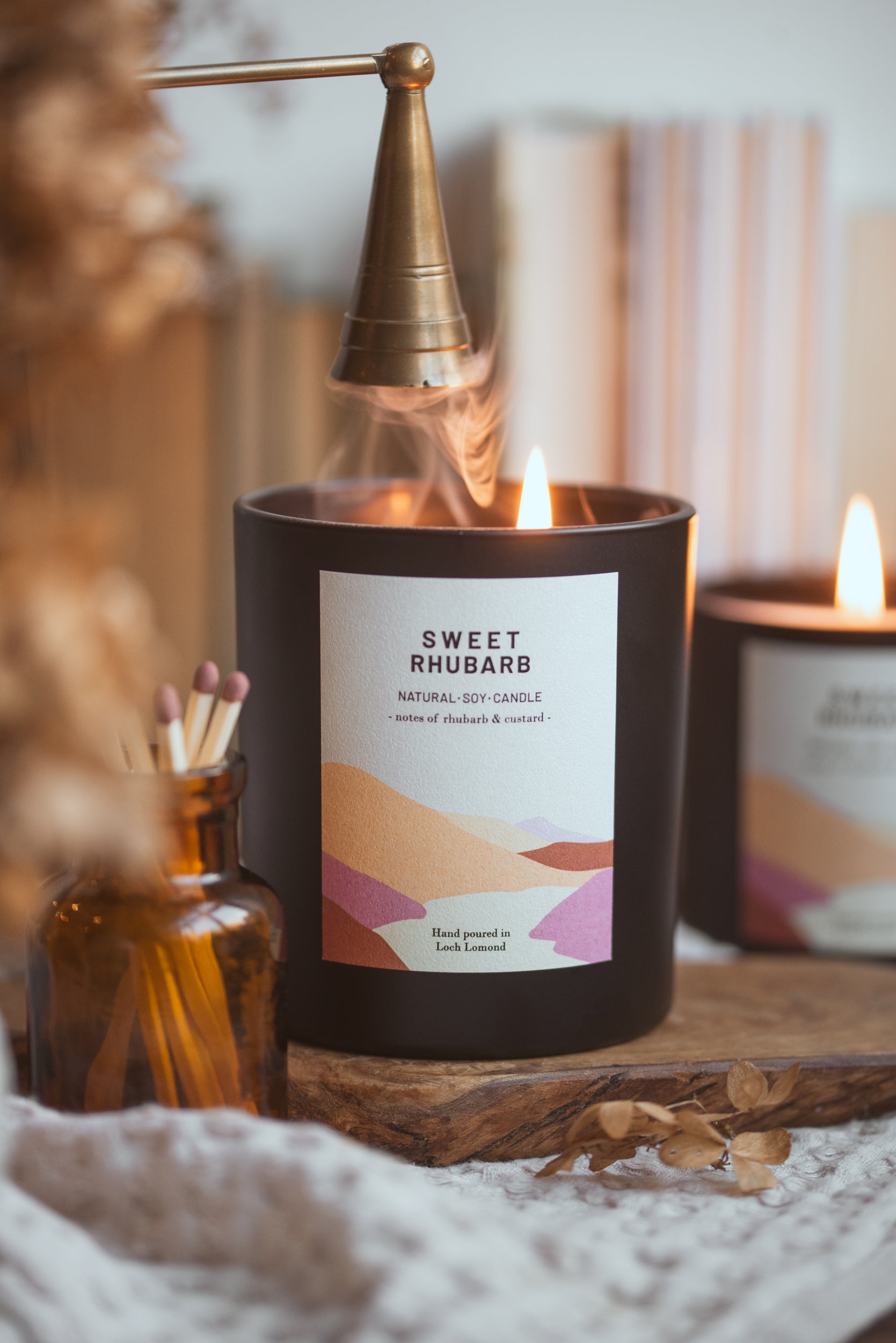 Sweet Rhubarb - 760g - Organic & Vegan Scented Candles | Ocoee House