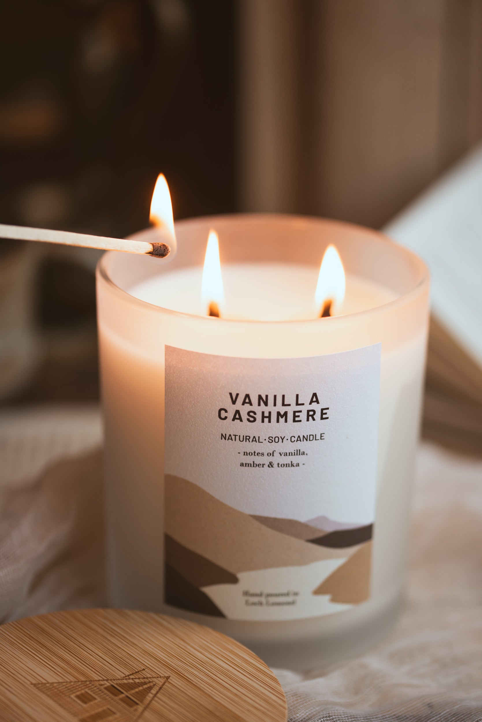 Vanilla Cashmere - 760g - Organic & Vegan Scented Candles | Ocoee House